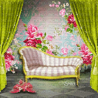 soave background animated vintage  pink green - GIF เคลื่อนไหวฟรี