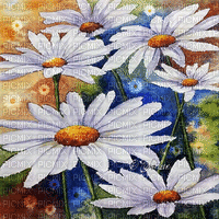 soave background animated flowers daisy field blue