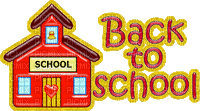 Back To School Text Gif - Bogusia - Animovaný GIF zadarmo