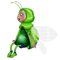 Lustiger grüner Käfer - ilmainen png