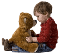 boy teddy bear enfant ours en peluche - png gratis