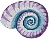 dolceluna deco purple blue summer seashell - бесплатно png