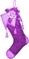 Stocking.Roses.Purple - zadarmo png
