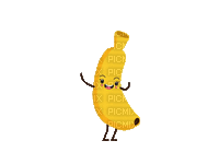 banana banane fruit fruits - Nemokamas animacinis gif