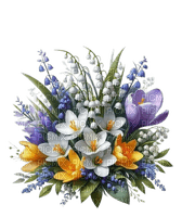 bouquet fleurs - PNG gratuit