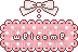 cute pink and white welcome sign pixel art - Darmowy animowany GIF