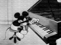mickey mouse playing piano - Gratis animeret GIF