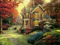 autumn house - 免费PNG