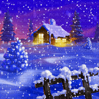 Winter Snow Background - GIF เคลื่อนไหวฟรี