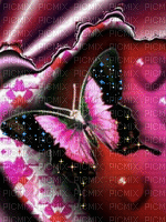 pink butterfly - GIF animado gratis
