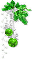 Christmas.Cluster.White.Green - 無料png