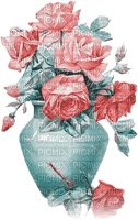 soave deco vase vintage flowers rose - darmowe png