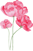watercolor pink flowers Bb2 - безплатен png