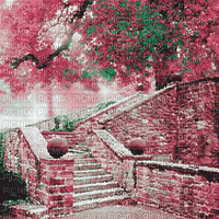 soave background animated autumn vintage stairs - Free animated GIF