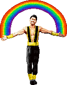 Mortal kombat Shang Tsung rainbow - Free animated GIF