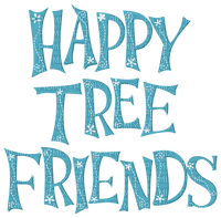 happy tree friends´logo text