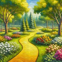 Park with Path - gratis png