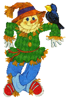 Autumn Scarecrow - GIF animado gratis