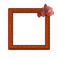 Small Orange Frame - GIF animado grátis