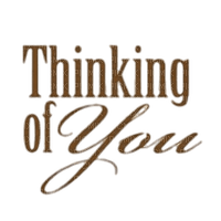 thinking of you / words - Free PNG