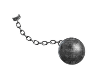 ball and chain - gratis png
