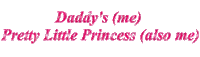 daddys little princess text - Ingyenes animált GIF
