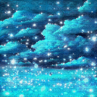 Y.A.M._Fantasy Anime Sky clouds Landscape - Zdarma animovaný GIF