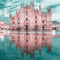 soave background animated  italy pink teal - Gratis animeret GIF