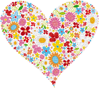 floral heart  Bb2 - darmowe png