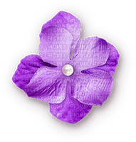 soave deco flowers scrap pearl vintage purple - png gratuito