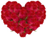 Róże  serce - gratis png