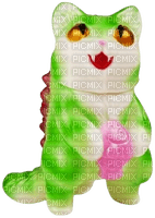 green kaiju kitten - zdarma png