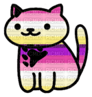 Sugar bear pride flag neko Atsume cat - ücretsiz png