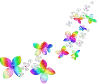 Flowers.White.Rainbow - Free PNG