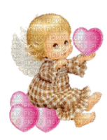 Kaz_Creations Cute Kids Angel Love Hearts - PNG gratuit