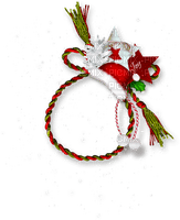 Cluster.Circle.Christmas.Frame.White.Red.Green - bezmaksas png