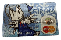 cirno credit card - ücretsiz png