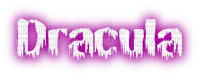 Y.A.M._Gothic Vampires Dracula text purple - δωρεάν png