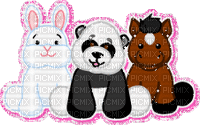 webkinz glitter gif panda horse bunny - Darmowy animowany GIF