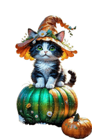 loly33  chat halloween - PNG gratuit