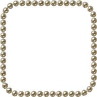 frame cadre gold vintage pearls - 免费PNG