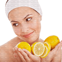 Kaz_Creations Woman-Femme-Fruit-Lemons