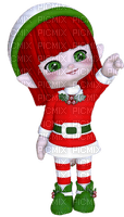 Kaz_Creations Dolls Cookie Elfs Red and Green Christmas - δωρεάν png