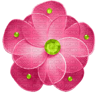 kikkapink deco scrap pink bling flower - PNG gratuit