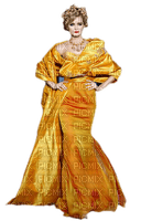 kvinna-donna-giallo - darmowe png