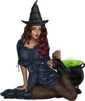 woman Halloween hexe witch - kostenlos png