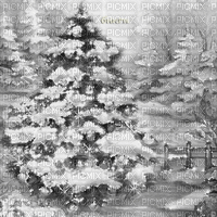 Y.A.M._New year Christmas background black-white - Animovaný GIF zadarmo