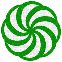 green white spiral mandala - Free PNG