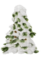 Christmas Tree Green White Winter - Bogusia - gratis png