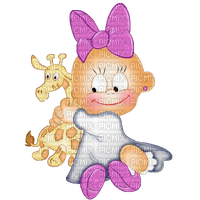 WINNI WINDEL bebè con giraffa giocattolo - фрее пнг